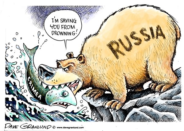 Freelance cartoonist, Crimea 