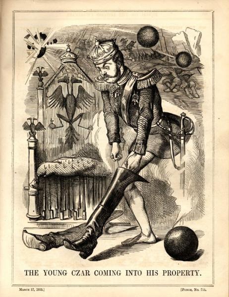 John Tenniel Punch, "The Young Czar Comes Into His Property"